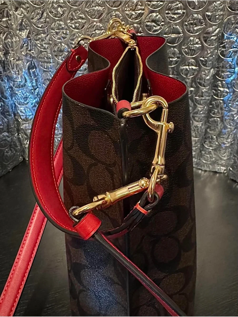 Coach tote brown